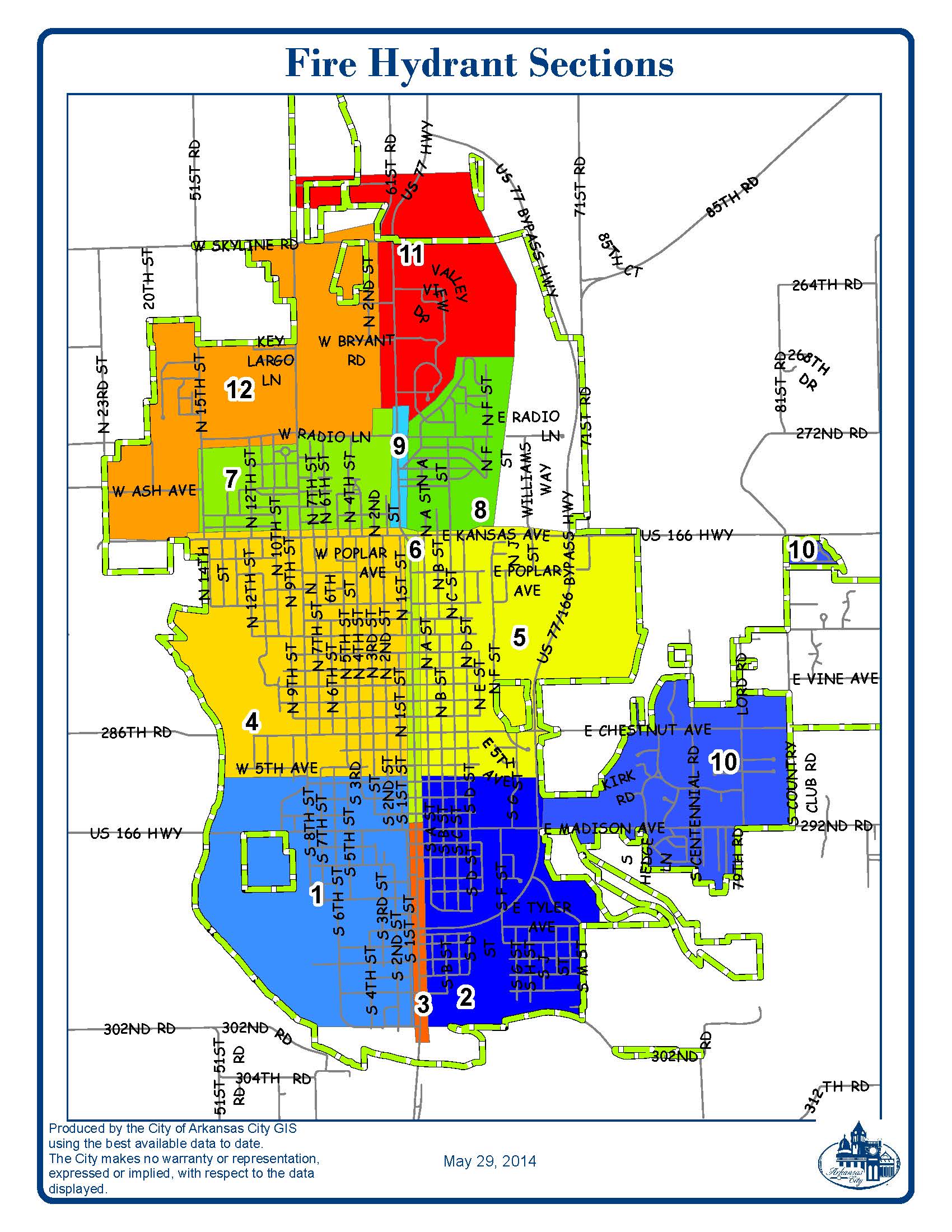 Hydrant Flushing Program Set To Move On To Section 5 Arkansas City Kansas