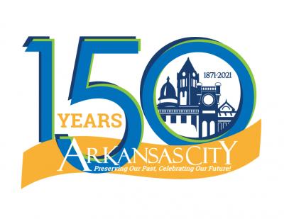 City of Arkansas City 150th celebration logo
