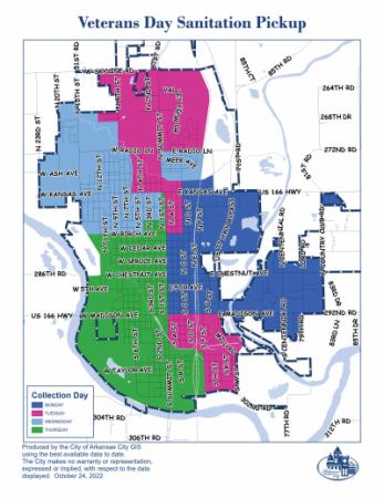 Veterans Day Sanitation Route